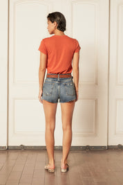 CODY HIGH RISE CUT OFF SHORT