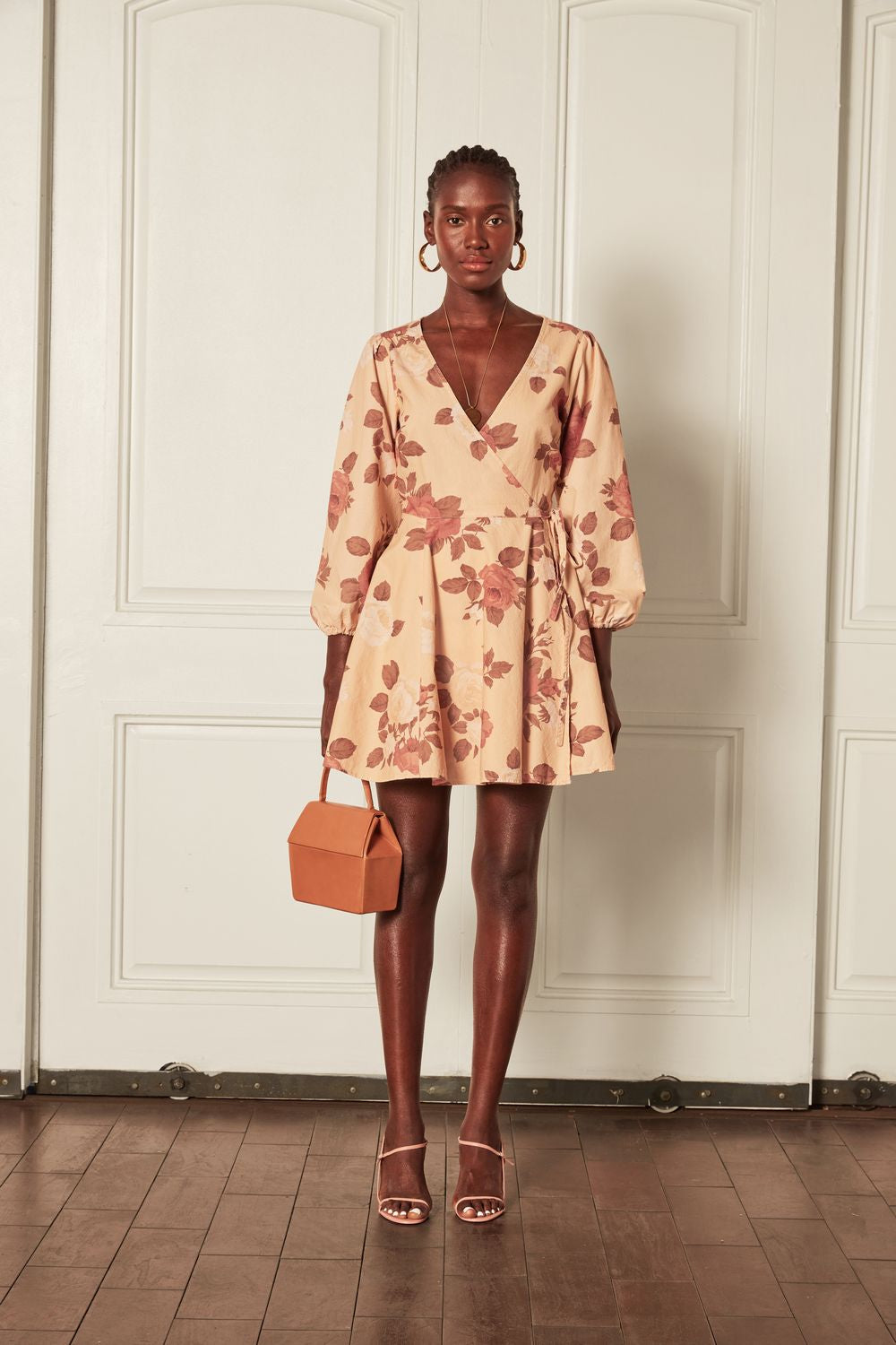 THE CARSON PUFFSLEEVE WRAP DRESS