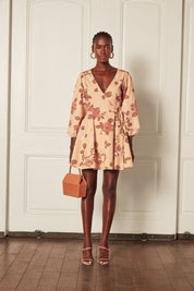 THE CARSON PUFFSLEEVE WRAP DRESS