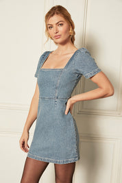 THE ROBIN (NO PEPLUM) PUFF SLEEVE MINI DRESS