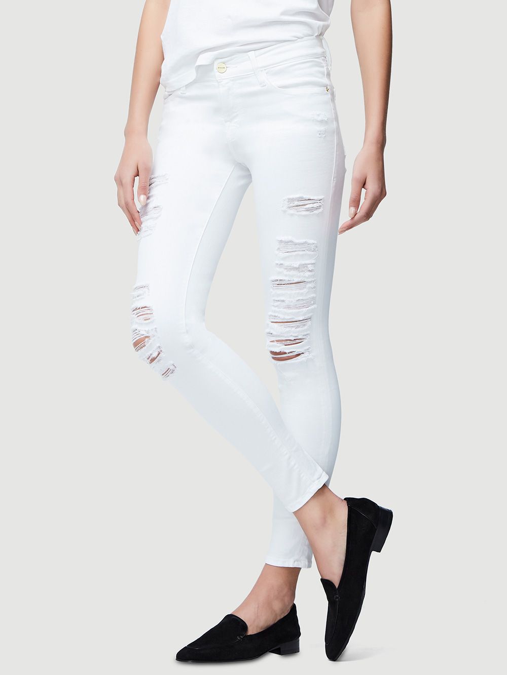 LE COLOR RIPPED JEAN