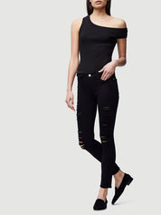 LE COLOR RIPPED JEAN