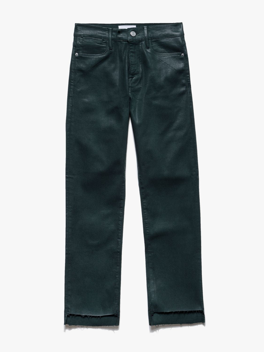 LE HIGH STRAIGHT RAW STAGGER COATED