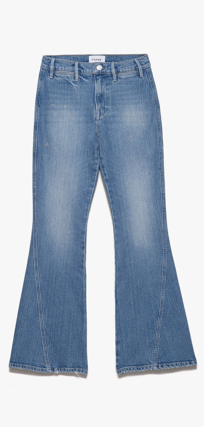 LE PIXIE HIGH FLARE WITH TWISTED SEAM & PAINT