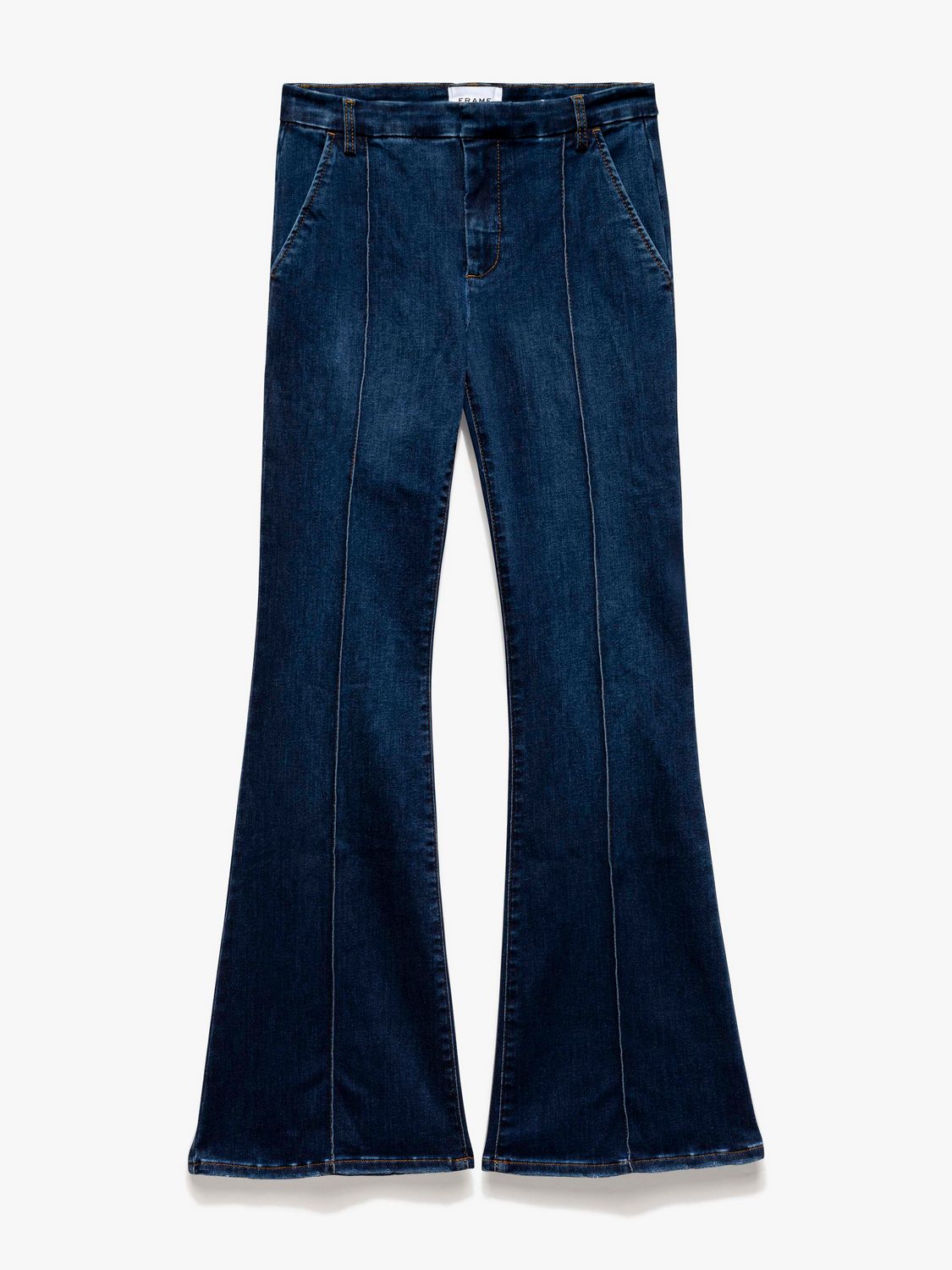 LOW RISE FLARE PINTUCK TROUSER