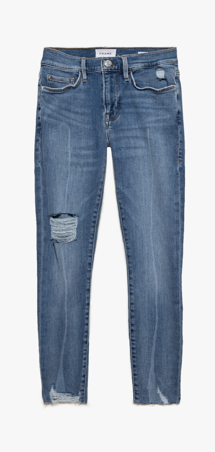 LE SKINNY DE JEANNE CROP RAW AFTER
