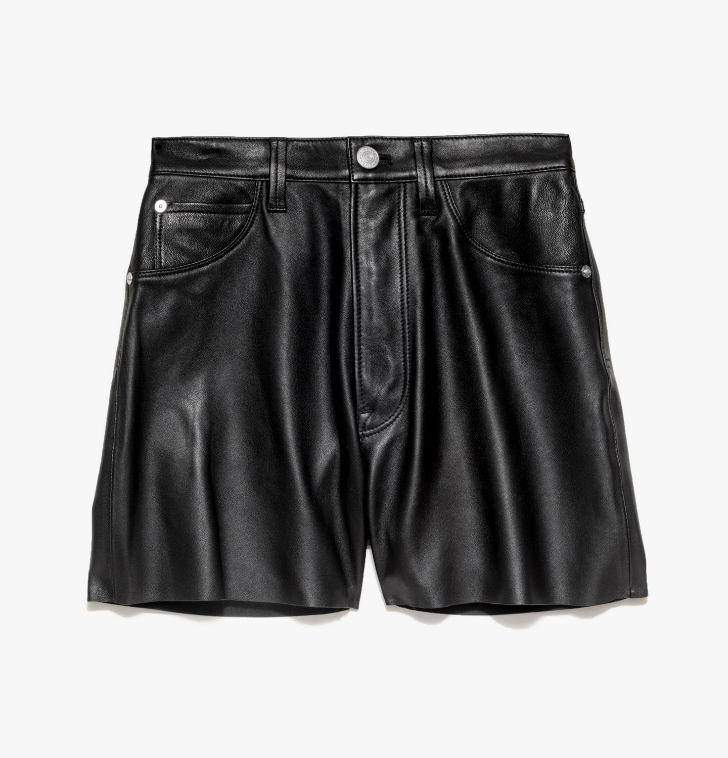 HIGH RISE LEATHER SHORT