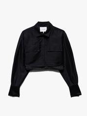 CROPPED SAFARI SHIRT