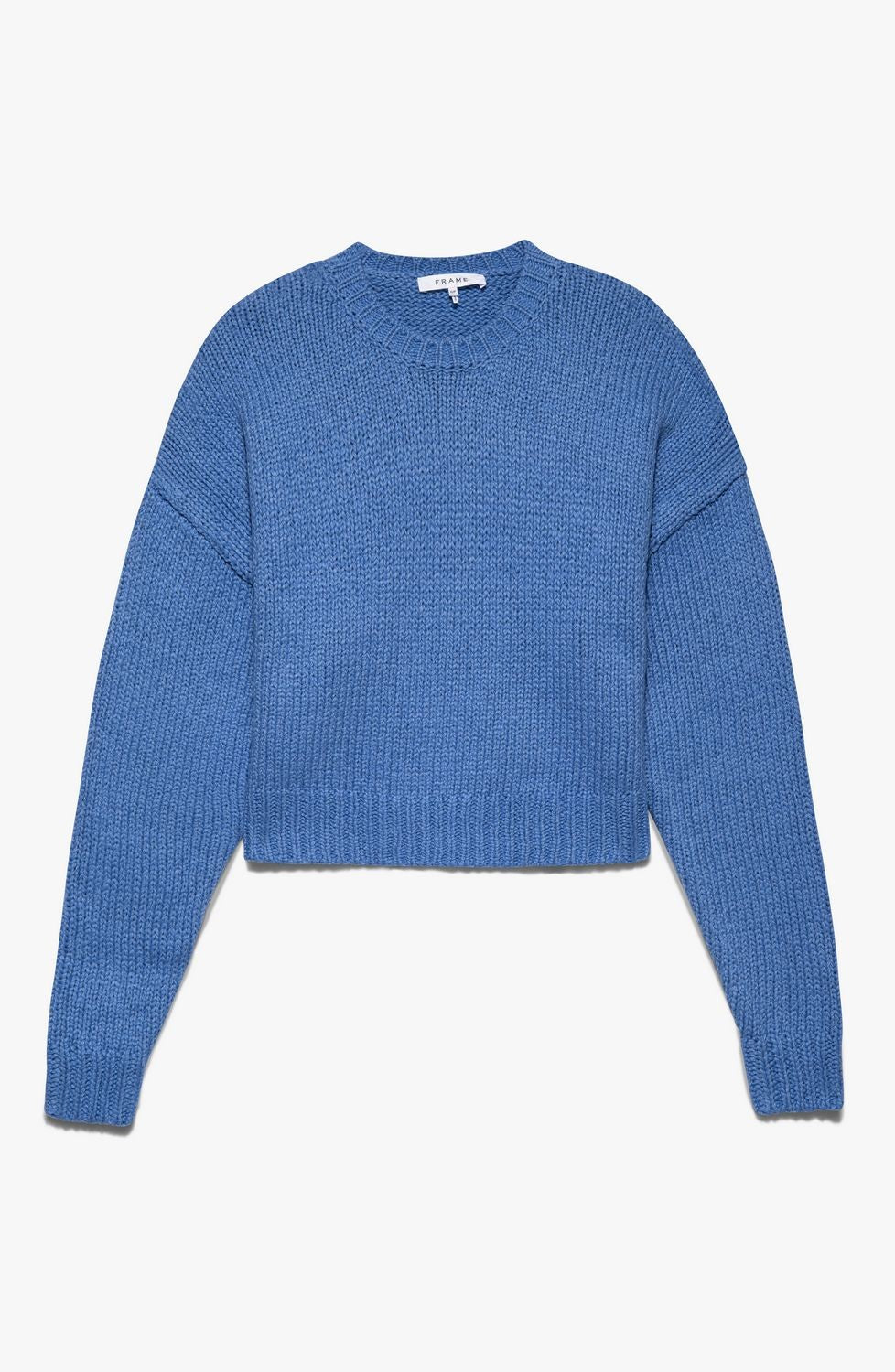 OVERSIZED CROP CREW SWEATER