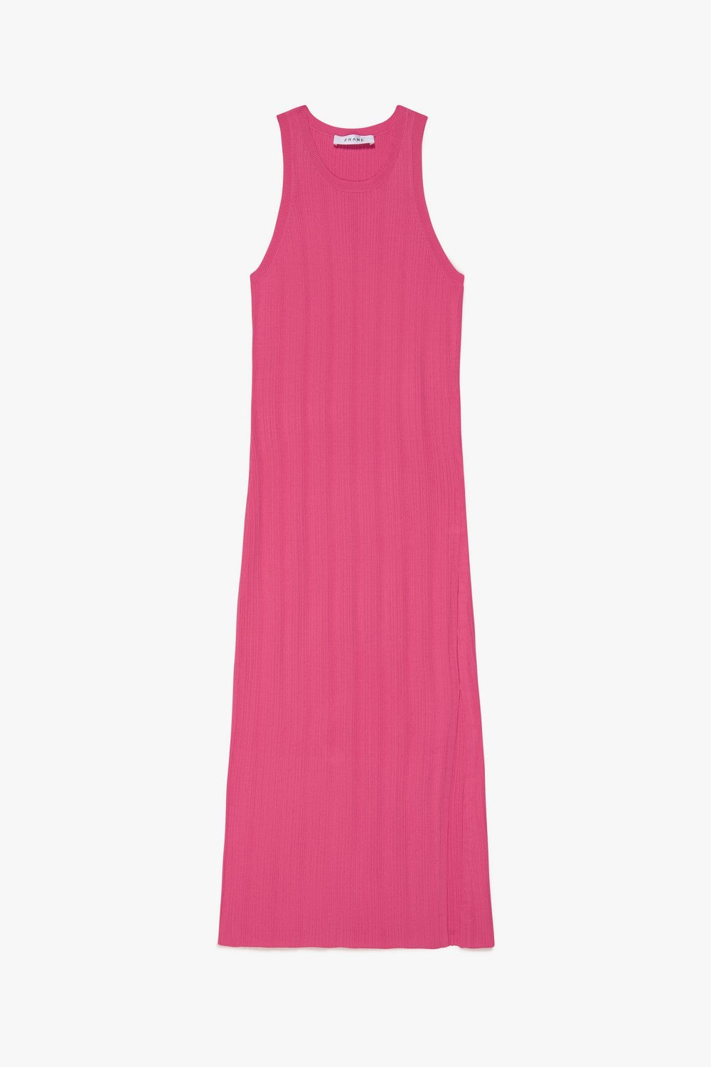 MIXED RIB CUTOUT TANK DRESS