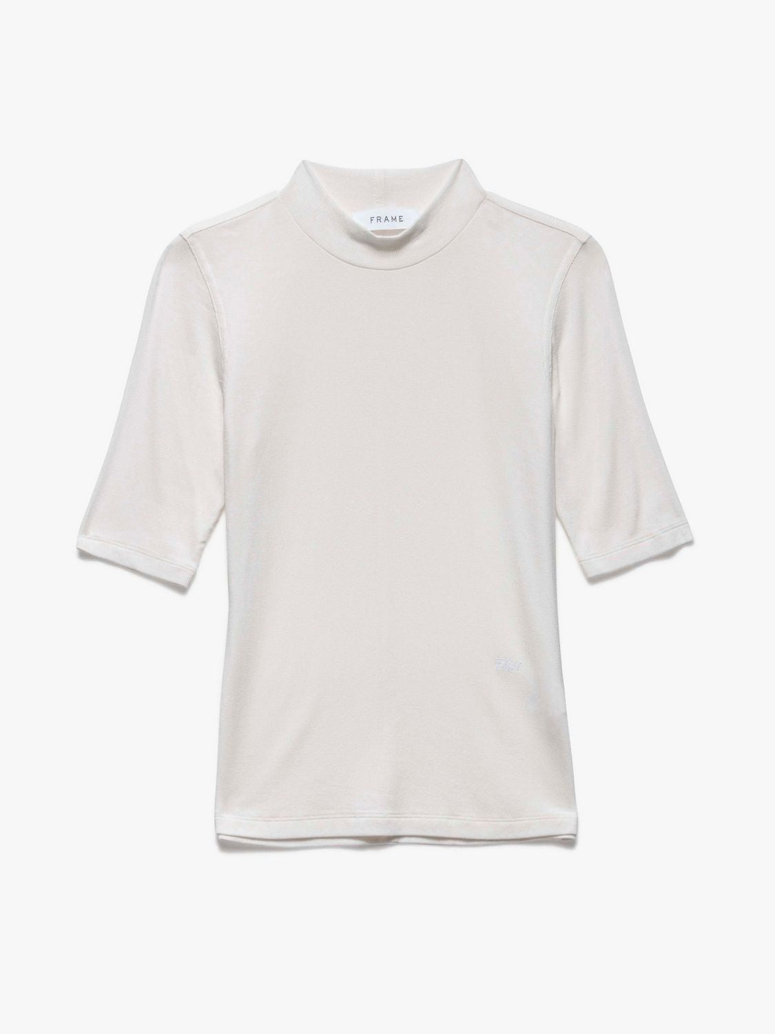 RIB MOCKNECK TEE