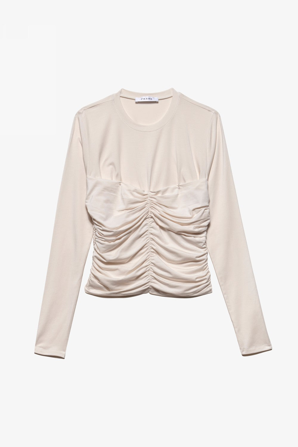 SHIRRED BRA DETAIL LONG SLEEVE