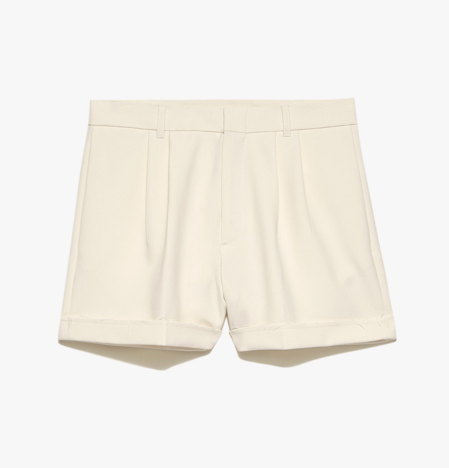 RAW HEM CUFFED SHORT