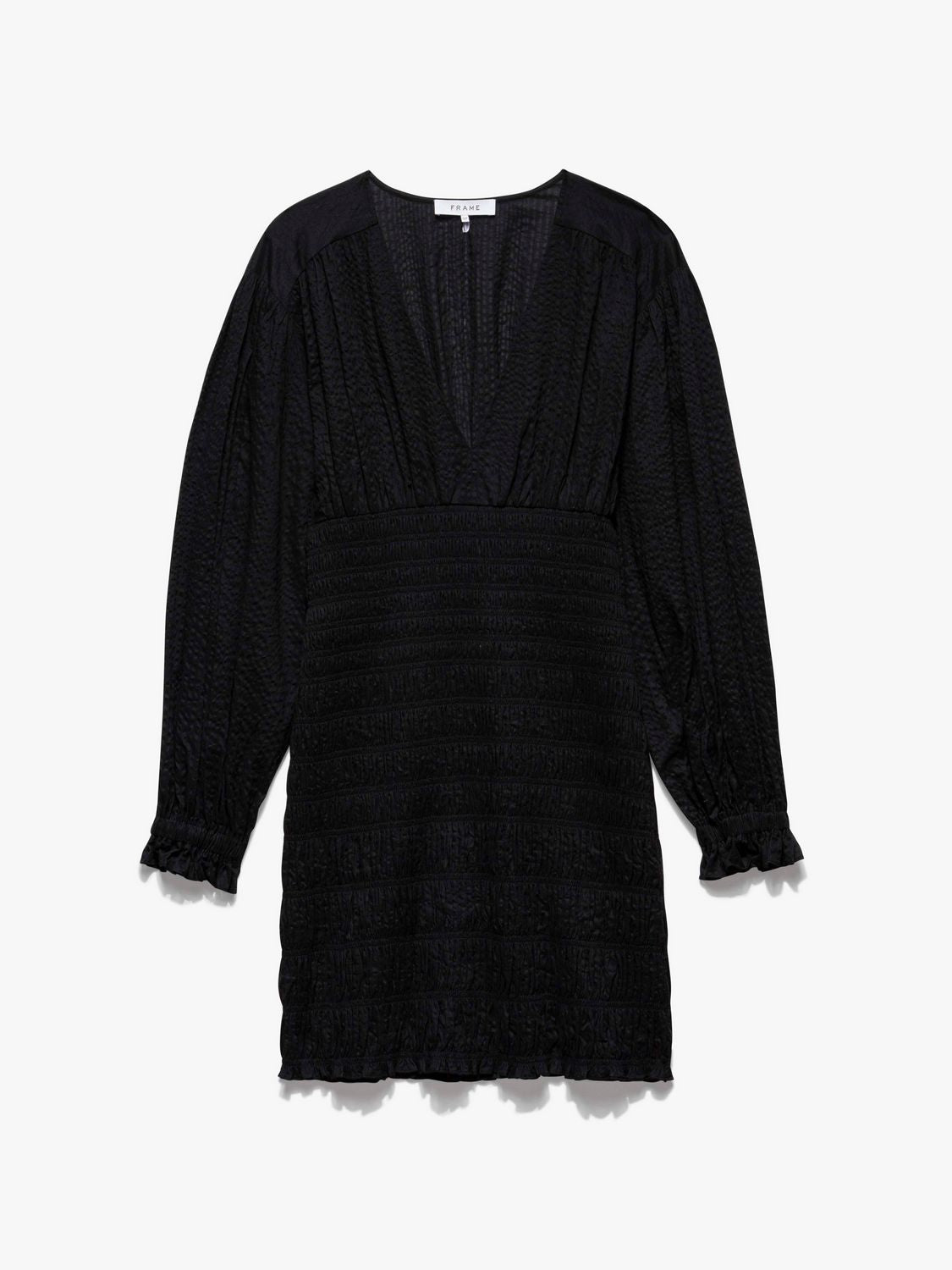 VNECK SMOCKED DRESS