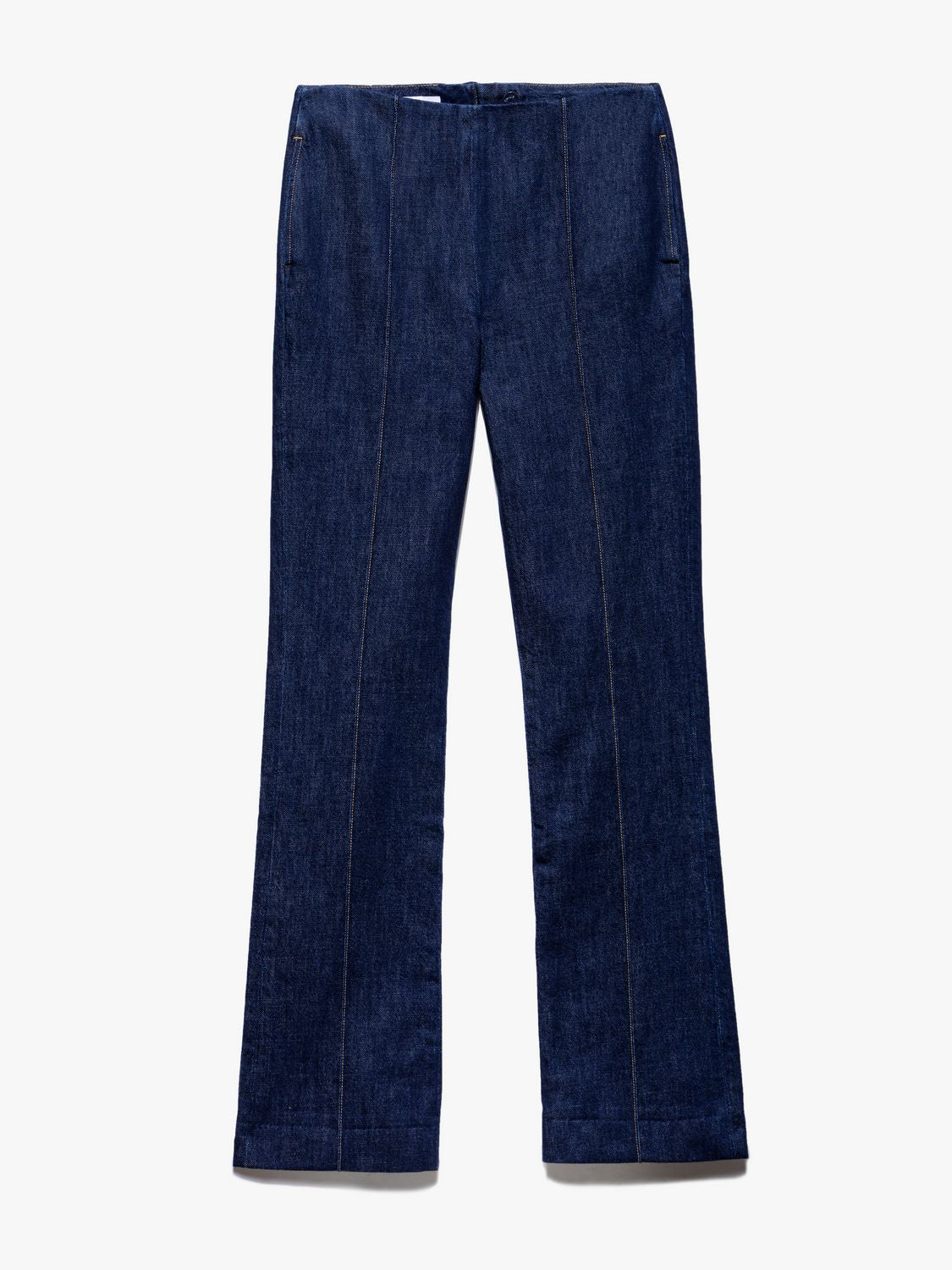 PINTUCK DENIM TROUSER