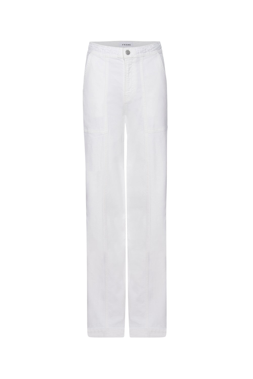 BRAIDED WAISTBAND WIDE LEG