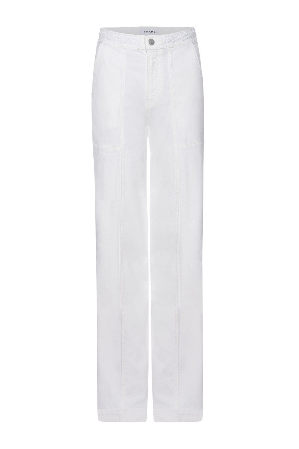 BRAIDED WAISTBAND WIDE LEG