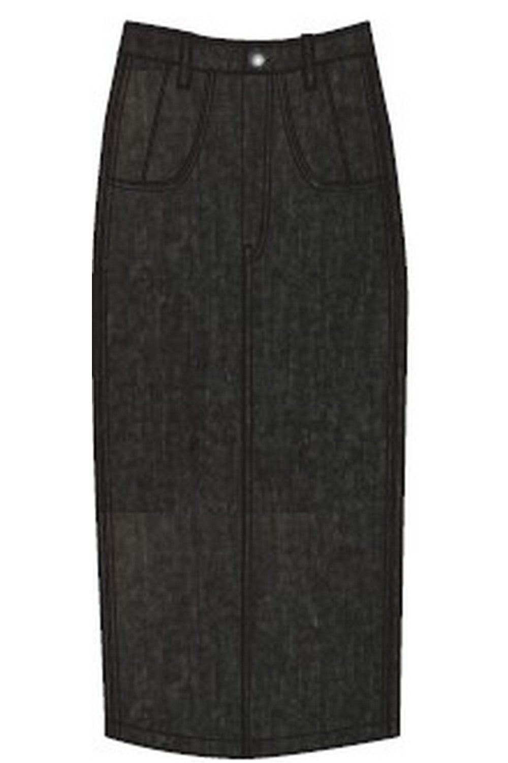 THE HIGH WAISTED SEAMED SKIRT