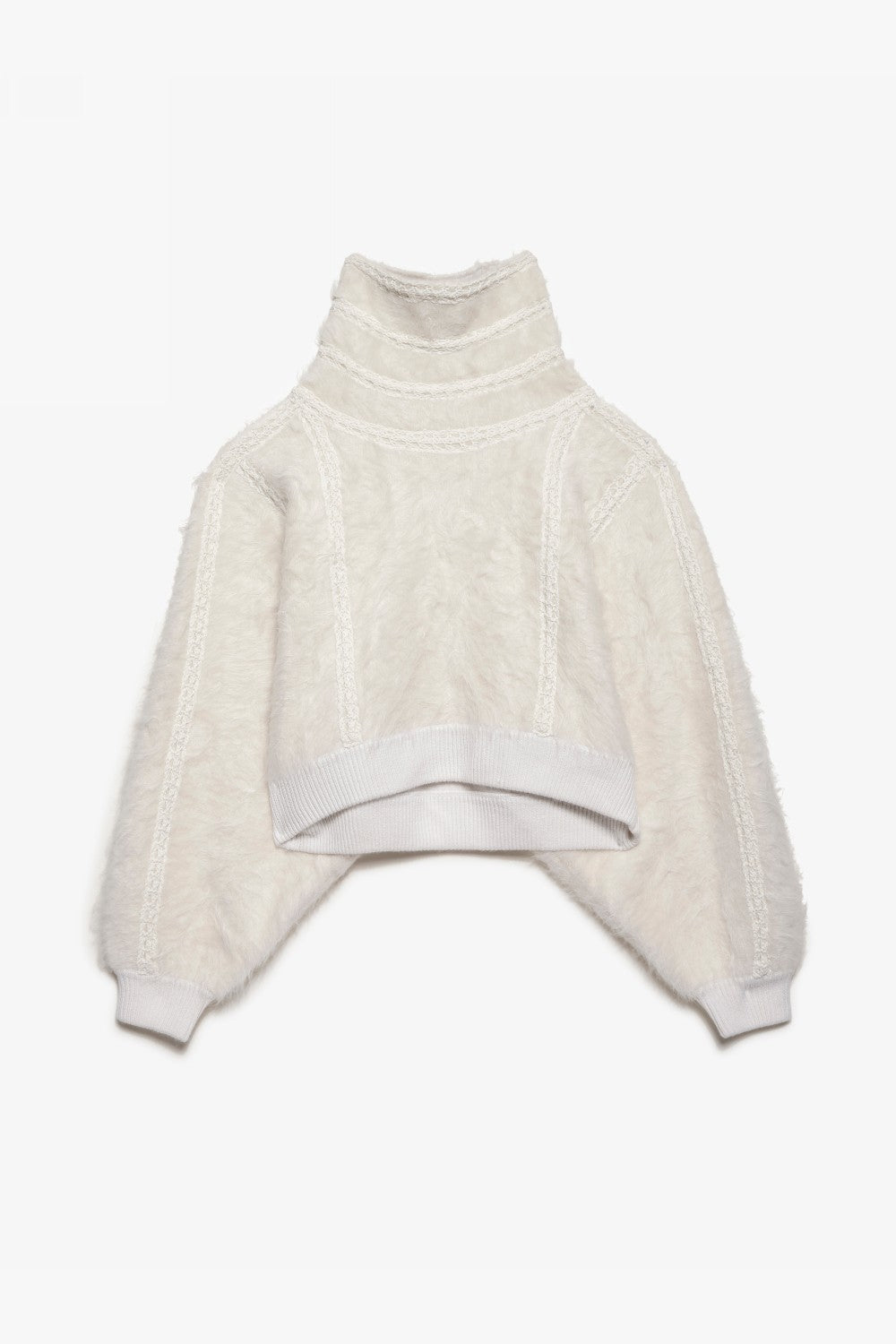 MOHAIR CROCHET SWEATER