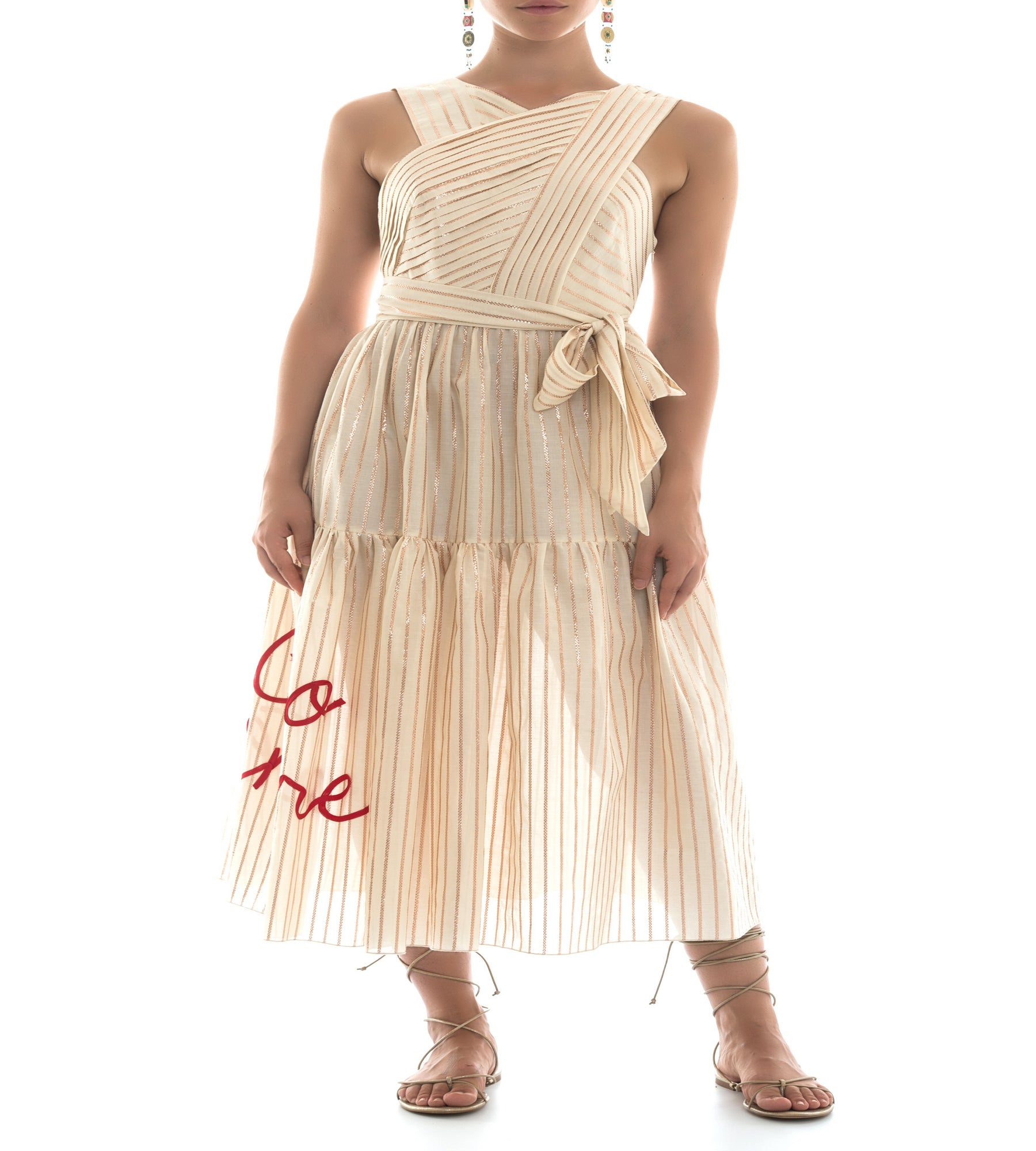 RUFFLED DRESS