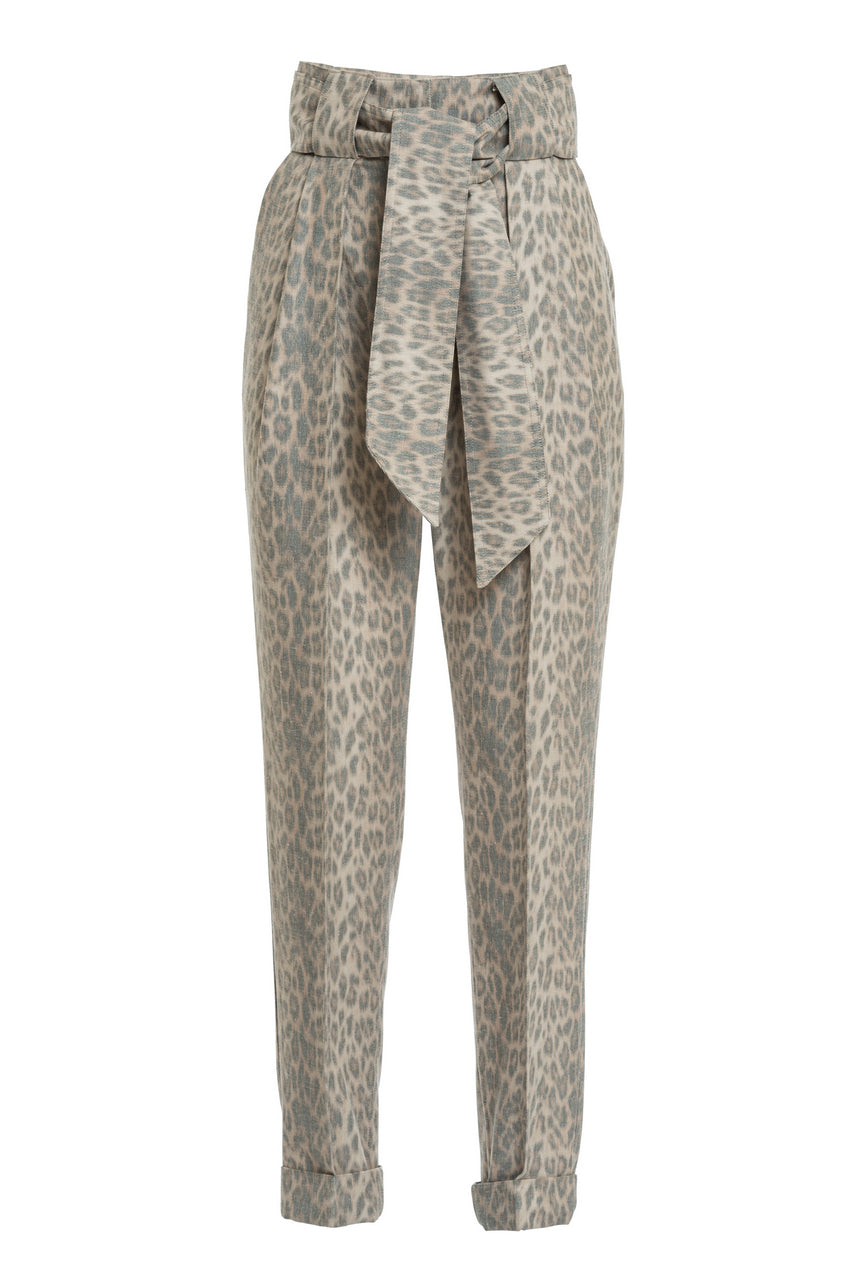 ANIMALIER HIGH WAIST PANTS