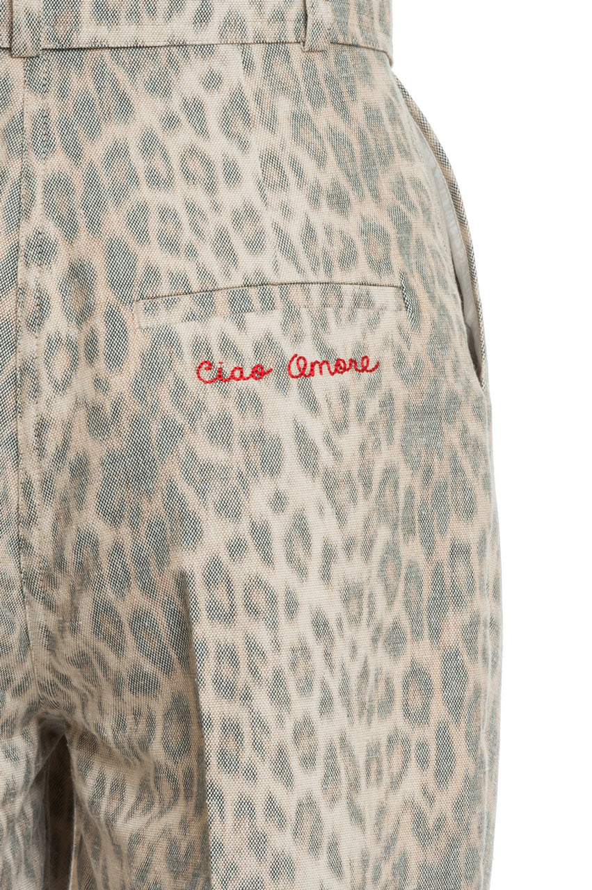 ANIMALIER HIGH WAIST PANTS