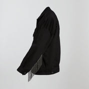 E488 ropped drew jacket
