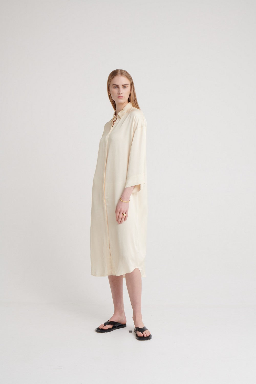 SHAE LONG SLEEVE PRINTED MAXI DRESS