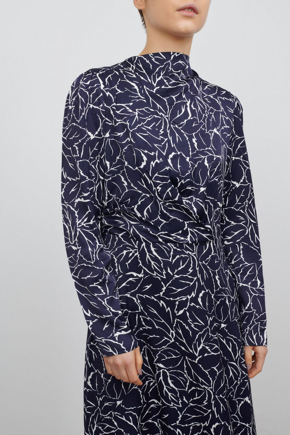 DANI DRAPE FRONT DRESS