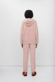 AMY FAUX FUR KNITTED JOGGING PANTS