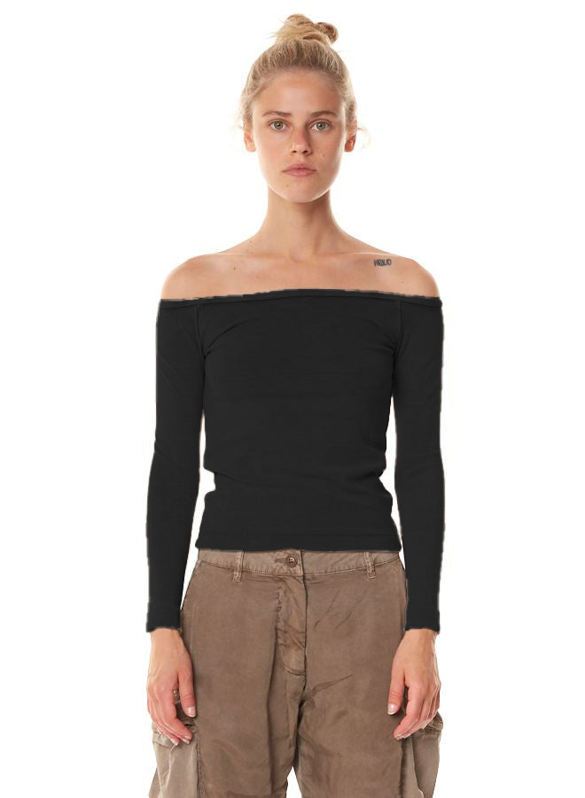 MINERAL WASH GEMINI RIB LONG SLEEVE