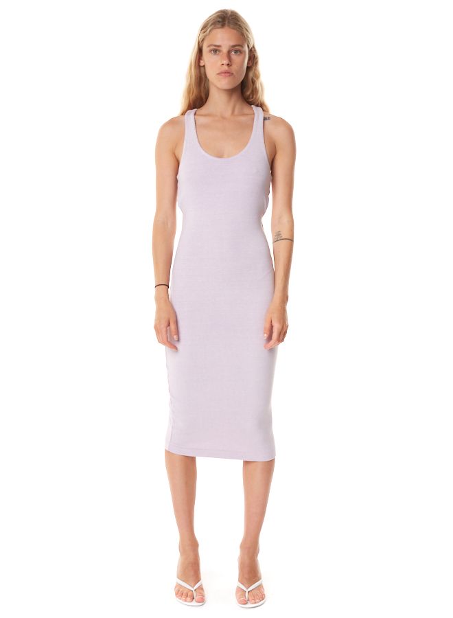 MINERAL WASH GEMINI RIB BANDEAU DRESS