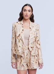 BROOKE DBLBRSTD CROP BLZR