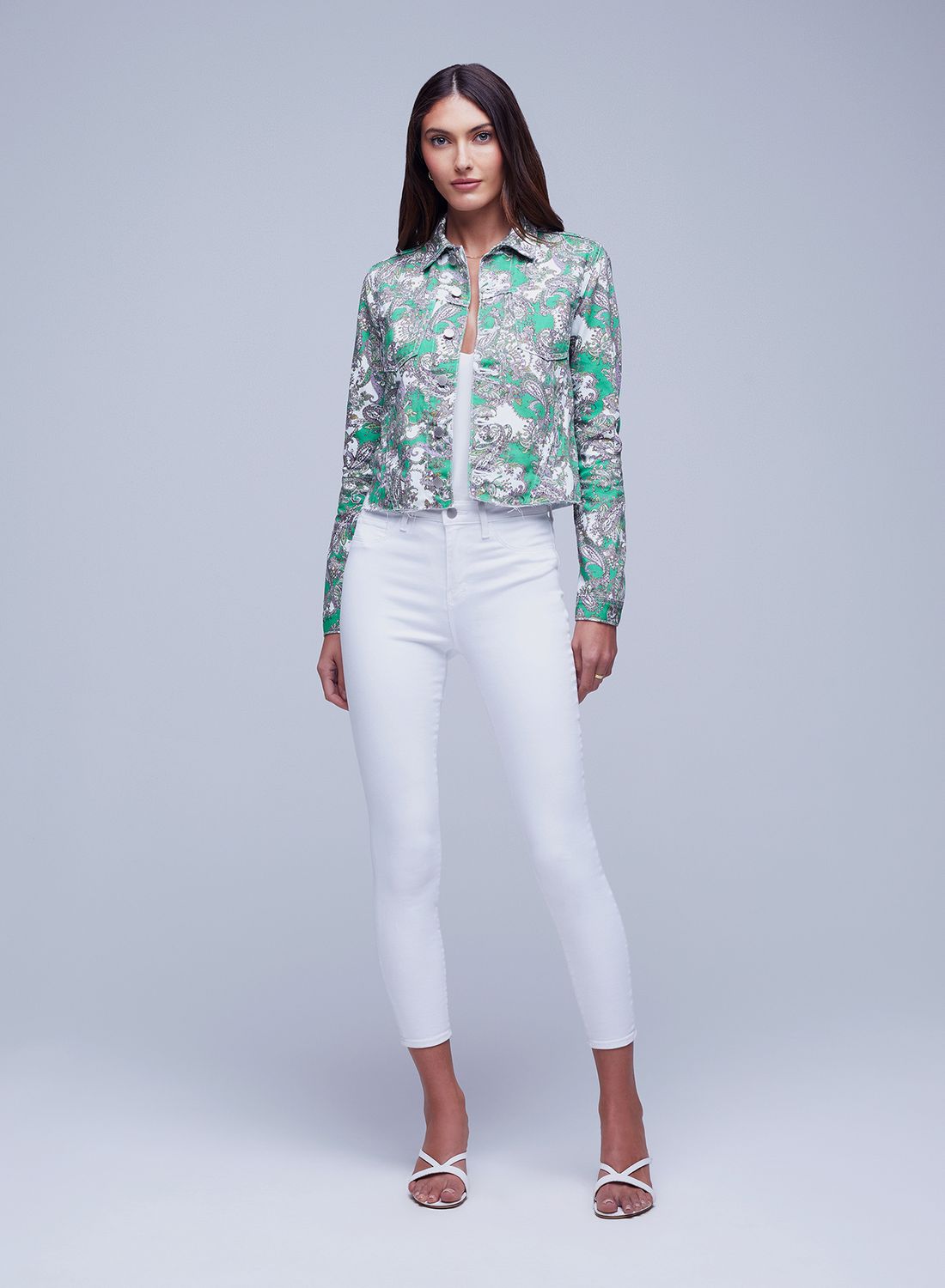 JANICE CROP JKT PAISLEY