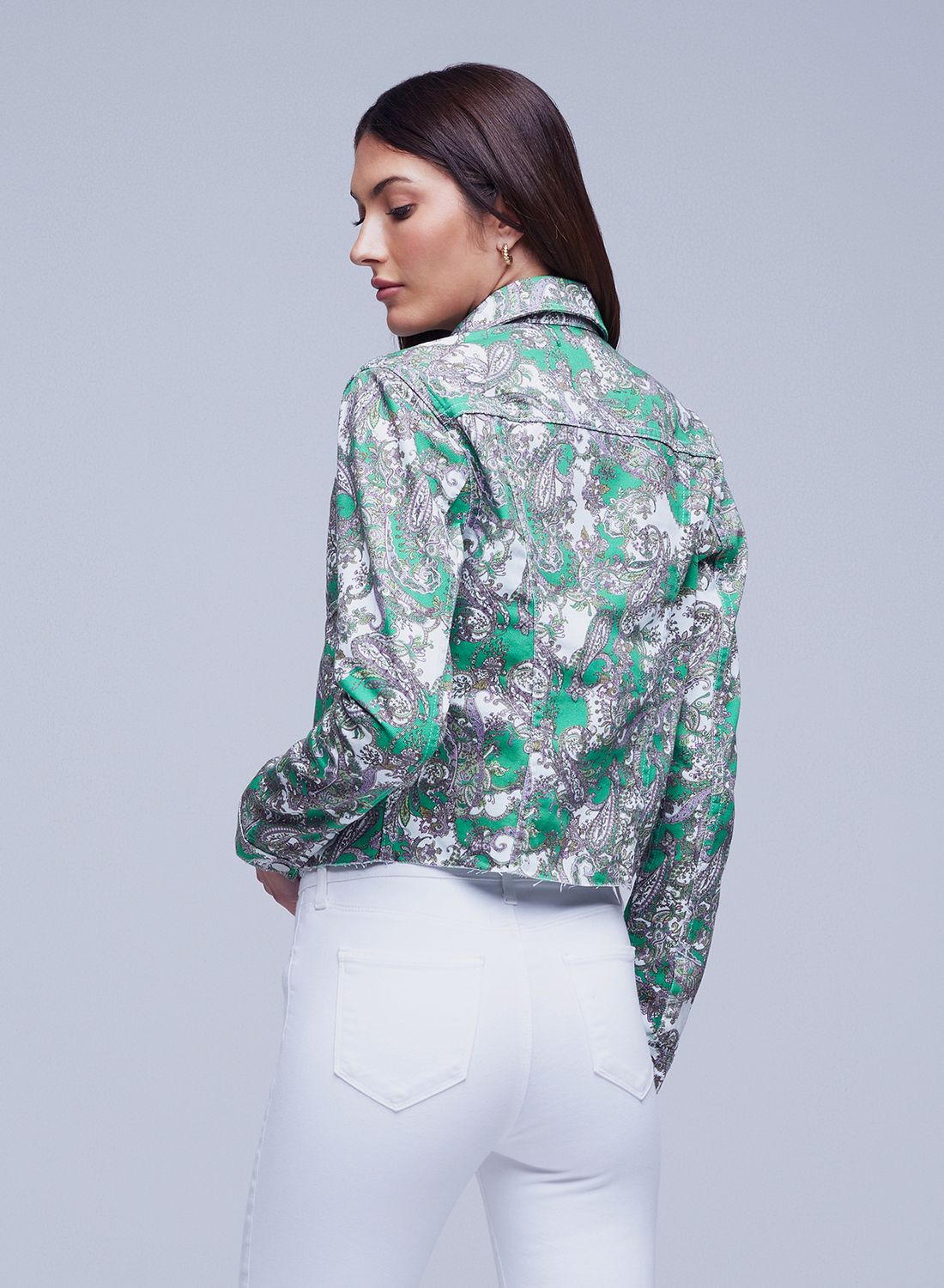 JANICE CROP JKT PAISLEY