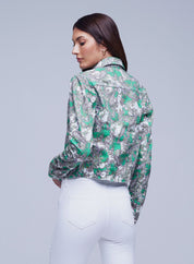 JANICE CROP JKT PAISLEY