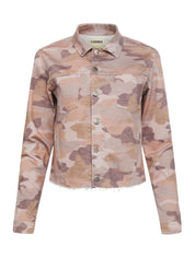JANICE CROP JKT PINK CAMO
