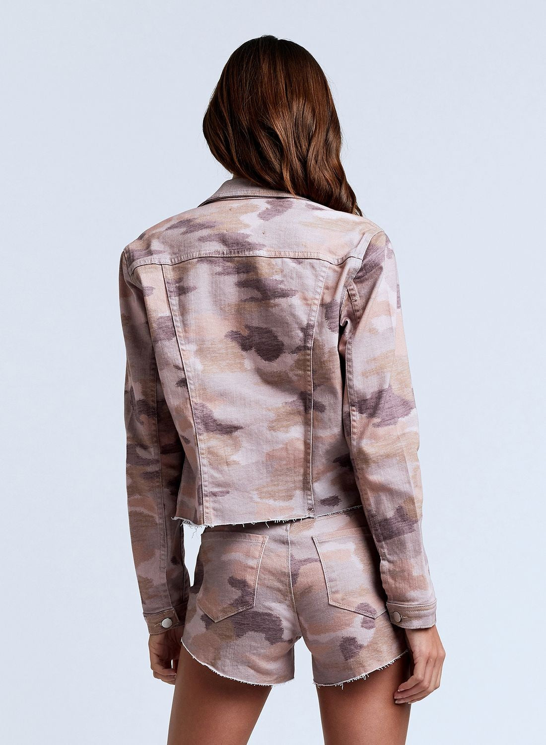 JANICE CROP JKT PINK CAMO