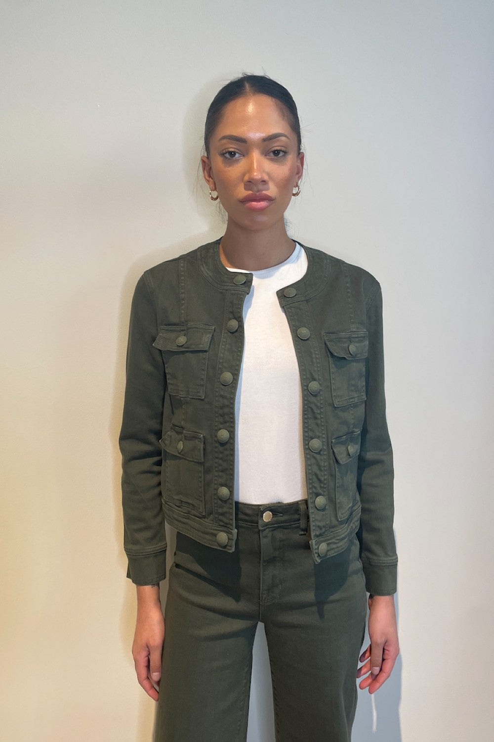 YARI COLLARLESS JACKET