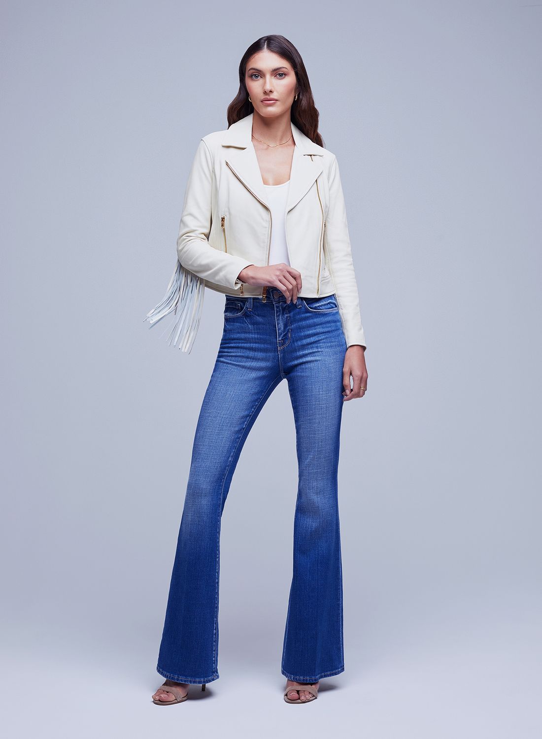 KRAVITZ FRINGE LTHER JKT