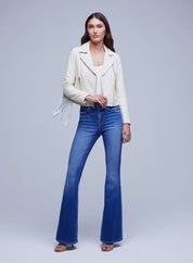 KRAVITZ FRINGE LTHER JKT