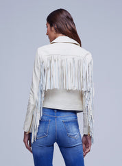 KRAVITZ FRINGE LTHER JKT
