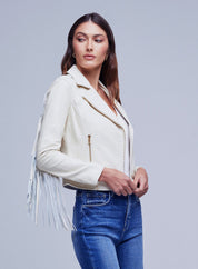 KRAVITZ FRINGE LTHER JKT
