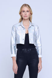 WESLEY CROP RAW JACKET