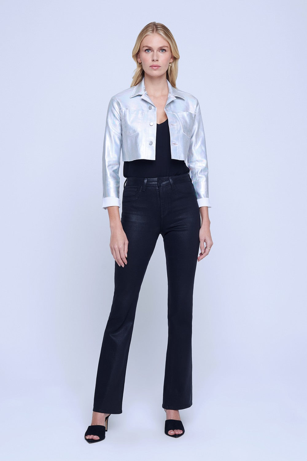 WESLEY CROP RAW JACKET