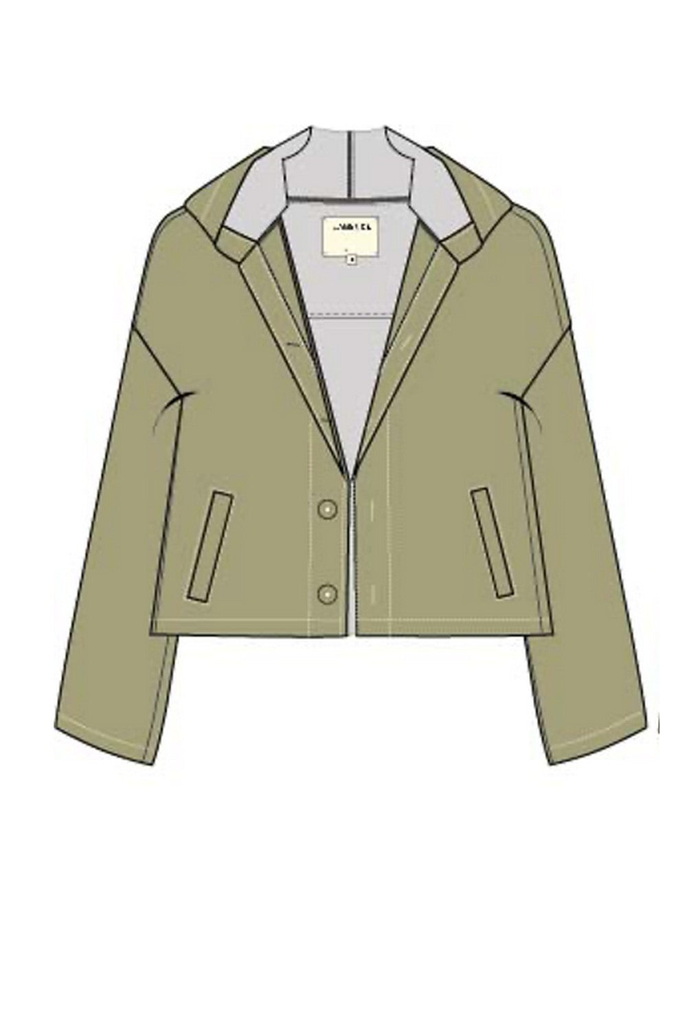 DEVI HOOD SWING COAT MIX
