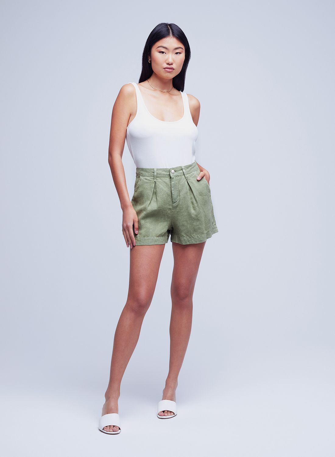 ZAHARI LINEN SHORT