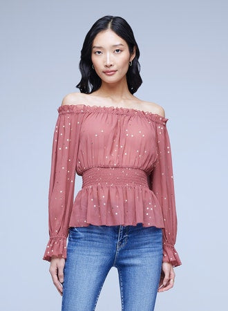 JOEY LS OFF SHOULDER TOP