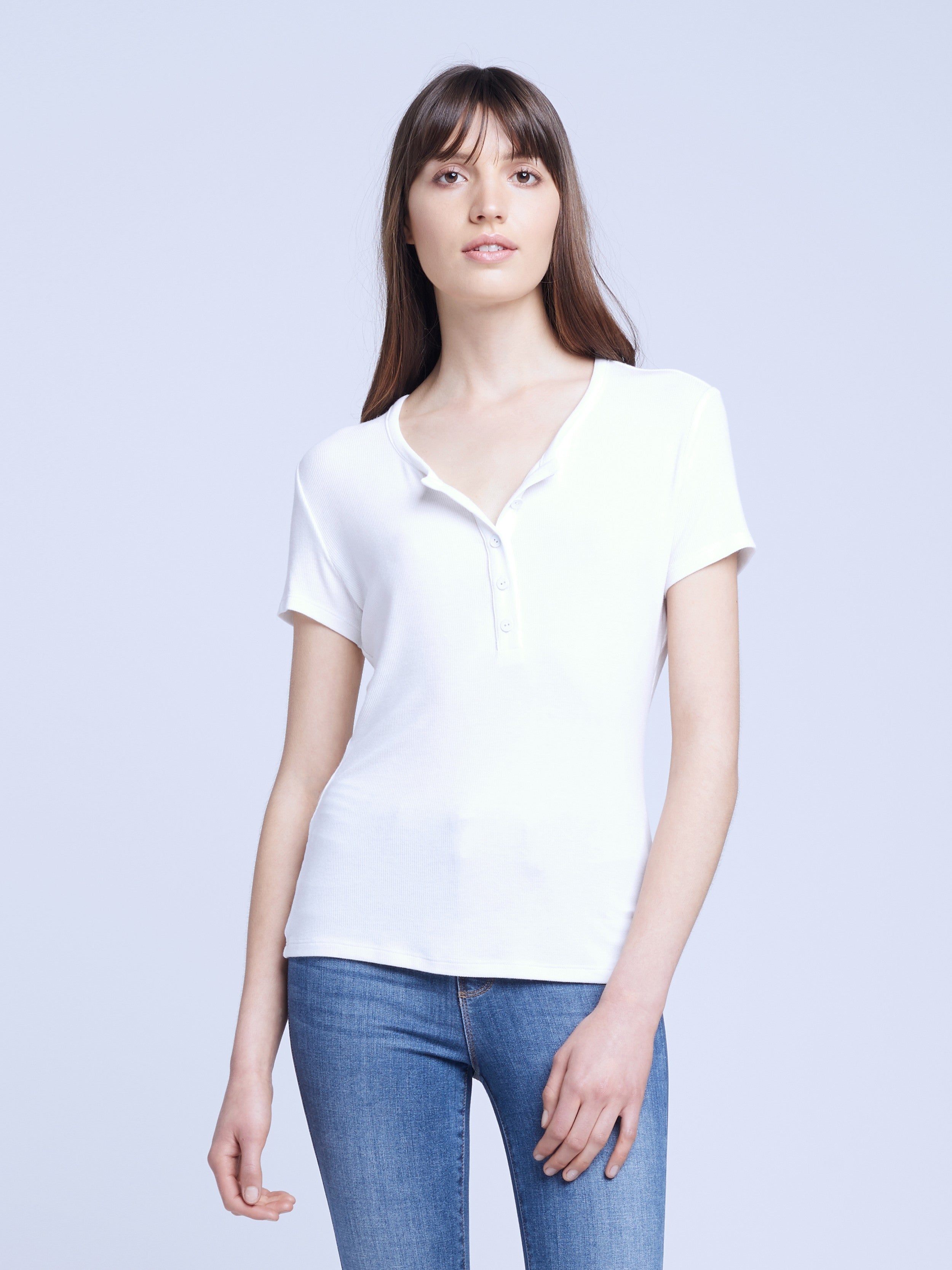 VIOLET HENLEY TEE