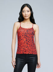 ELLA SPAG  TANK RED CHEET